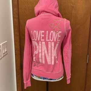 Pink by Victoria secret hoodie size small